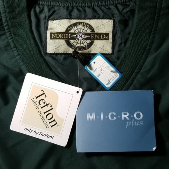 North End Micro Plus Men's Golf Vest Size M & XL Alpine Green All Climate Wear - Picture 4 of 9